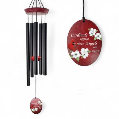 Tom's Florist Smyrna - Bring the beauty and spirit of nature into your home or garden with our Cardinal Wind Chime. Featuring a vibrant red cardinal.
This wind chime is more than just decor, it’s a symbol of, love and remembrance.