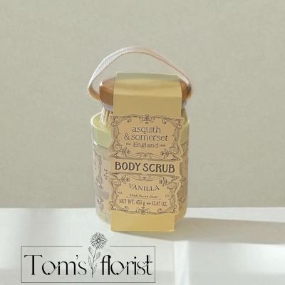 Tom's Florist Smyrna - Treat your skin to silky smooth perfection with our vanilla Scrub & Brush Set.

The included brush boosts exfoliation for baby-soft, glowing skin.

Paired with an easy-to-use exfoliating brush, this duo delivers a spa-worthy experience right at home
helping to stimulate circulation, smooth rough patches, and leave your skin irresistibly soft and radiant.

Perfect for self-care days or as a thoughtful gift, this scrub-and-brush set transforms your daily routine into a moment of pure relaxation and renewal.