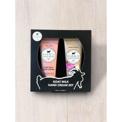 Tom's Florist Smyrna - DUAL PACK: Set includes two 1-ounce tubes of luxurious goat milk hand cream

NOURISHING FORMULA: Goat milk-based moisturizer helps hydrate and soften

Features 2 popular fragrances Vanilla Fig and French Vanilla.