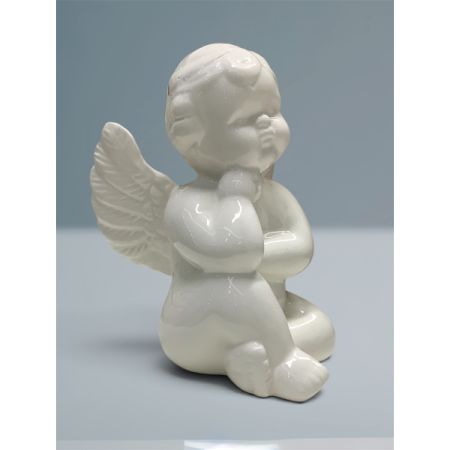 Sitting Cherub Figurine 
