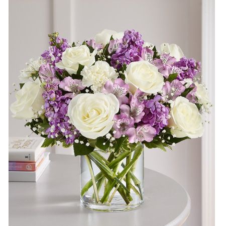 Conroy's Flowers El Cajon El Cajon - Express your heartfelt condolences with "Loving Sentiments™ Lavender & White." A loving sentiment can bring comfort during a time of loss, and this arrangement of soothing lavender and white blooms is hand-designed by our florists to help you convey your sympathy. With our same-day flower delivery, you can promptly share this thoughtful arrangement with those who are mourning. "Loving Sentiments™ Lavender & White" is a loving and comforting expression that brings solace and warmth during challenging moments.