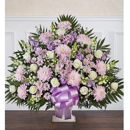 Conroy's Flowers El Cajon El Cajon - In times of loss, expressing the love you feel in your heart is not always easy. Our elegant floor basket arrangement in graceful hues, handcrafted by our caring florists with soothing lavender and white blooms, is a tasteful gesture perfectly suited for the funeral home or memorial services.