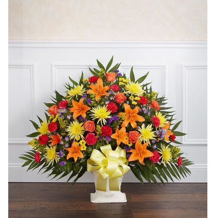 Heartfelt Tribute™ Floor Basket- Bright
