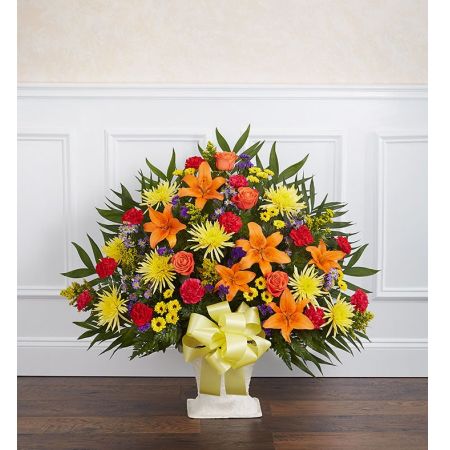 Heartfelt Tribute™ Floor Basket- Bright