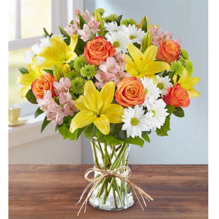 Conroy's Flowers El Cajon El Cajon - Express your deepest condolences with "Fields of European Sympathy." This thoughtful arrangement is gathered with an elegant mix of blooms in a classic glass vase. It serves as a beautiful and warm reminder that brighter days are ahead, offering comfort during difficult times. With our same-day flower delivery, you can promptly share this heartfelt arrangement with those who are grieving. "Fields of European Sympathy" is a beautiful and comforting expression of support, conveying your condolences and providing a source of solace during a challenging moment.





