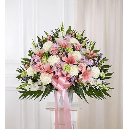 Heartfelt Sympathies™ Pastel Standing Basket