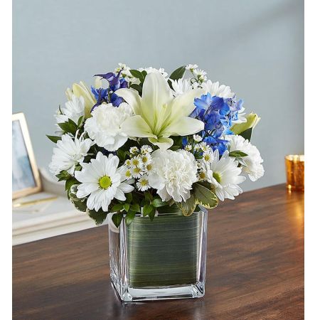 Soothing Sorrows Blue & White