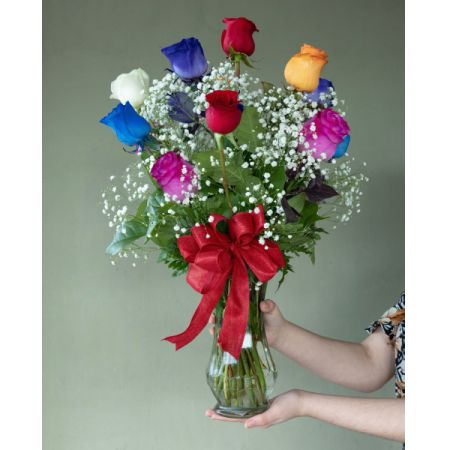 Conroy's Flowers El Cajon El Cajon - Our premium Long Stem Assorted roses are an elegant surprise for the one you can trust, the one you can turn to, the one you love with all your heart