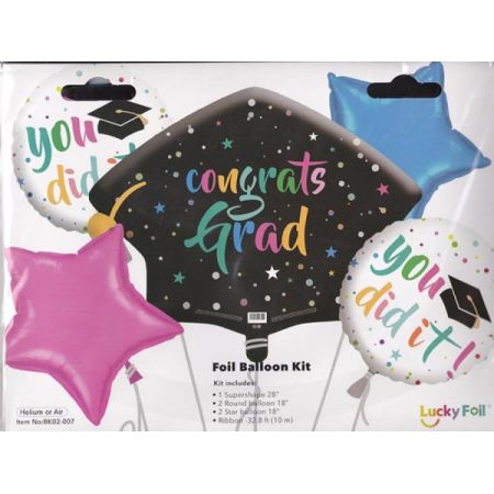 Conroy's Flowers El Cajon El Cajon - Celebrate their big achievement in style with our Congratulations Grad Balloon Bundle! Whether it's for a graduation party, a surprise doorstep delivery, or a festive photo backdrop, this vibrant bundle adds the perfect pop of celebration.