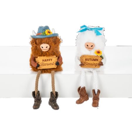 Conroy's Flowers El Cajon El Cajon - Highland Cow Shelfsitters
Color: Multi
Dimensions: 63/4" H.