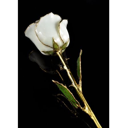 Conroy's Flowers El Cajon El Cajon - "Rose has long been a symbol of love and beauty"

This product contains a real rose that is hand-picked. With a timeless beauty of nature, each rose is carefully selected, sized and preserved at the peak of its beauty.

A fine delicate layer of lacquer has been applied then electroformed and completed with 24k gold finish.

This marvelous gift of nature is now transformed into a treasure that lasts a lifetime.