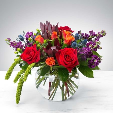 Morningside Florist Rancho Cordova - There are a lot of things you don\u2019t want overflowing. Your basement. Most rivers. Your basement again. This classic glass bubble bowl, on the other hand, is overflowing with beautiful flowers, and it\u2019s a wonderful thing to behold. If you want to put an abundance of joy in your life, or the life of a loved one, this arrangement is overflowing with it!