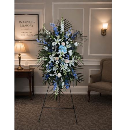 Blooms of Wayne Wayne - Drift away on the calming currents of our 'Ocean Breeze Spray'. This exquisite arrangement captures the serenity of a coastal escape. It’s more than just flowers; it’s a breath of fresh air a reminder of peaceful shores and a token of enduring affection. 