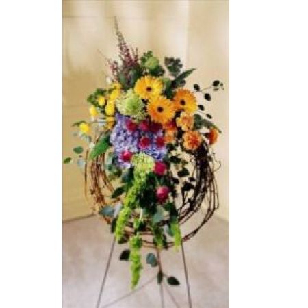 Log Cabin Florist Bakersfield - A Beautiful Tribute To Someone Who Loved The Outdoors.