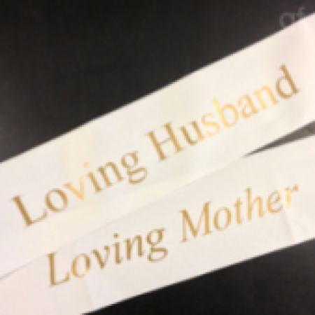 Log Cabin Florist Bakersfield - ADD A CUSTOM RIBBON/BANNER TO ANY ARRANGEMENT..$1.25 A LETTER. CALL FOR PRICING