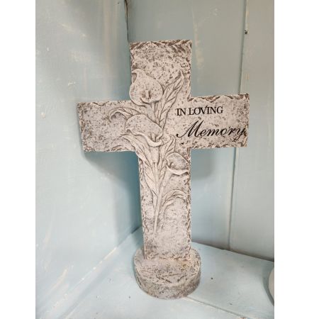 Log Cabin Florist Bakersfield - Outdoor freestanding cross - 16" x 12"