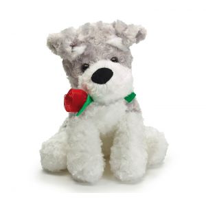 Scrappy Puppy with Rose