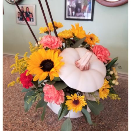 White Pumpkin Bouquet