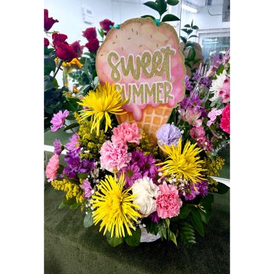 DiBella Flowers & Gifts Las Vegas - Sweet Summer Arrangement IN THE COOLER