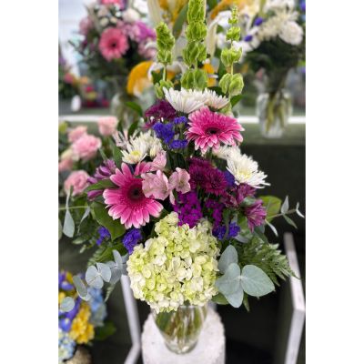 DiBella Flowers & Gifts Las Vegas - Pink and Purple Arrangement IN THE COOLER 