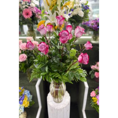 DiBella Flowers & Gifts Las Vegas - Dozen Lavender Roses IN THE COOLER 