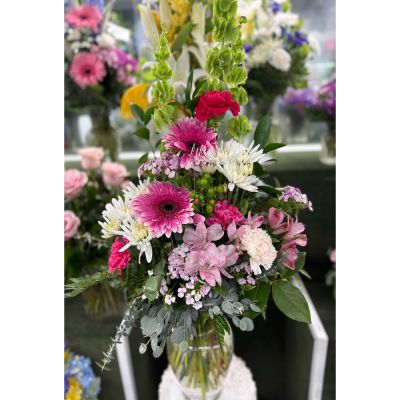 DiBella Flowers & Gifts Las Vegas - Pink and White Arrangement IN THE COOLER