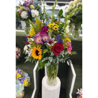 DiBella Flowers & Gifts Las Vegas - Tall Bright Beautiful Arrangement IN THE COOLER 