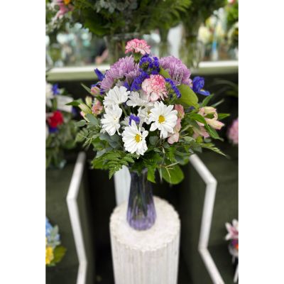 DiBella Flowers & Gifts Las Vegas - Pink and Purple Arrangement IN THE COOLER 