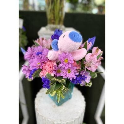 DiBella Flowers & Gifts Las Vegas - "WHEN PIGS FLY" ARRANGEMENT IN THE COOLER