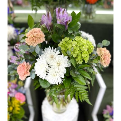 DiBella Flowers & Gifts Las Vegas - LIGHT PASTEL ARRANGEMENT IN THE COOLER