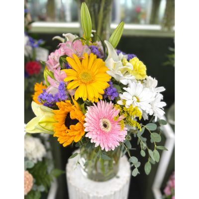 DiBella Flowers & Gifts Las Vegas - MIX OF COLOR ARRANGEMENT IN THE COOLER