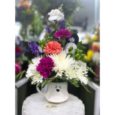 DiBella Flowers & Gifts Las Vegas - BOO MUG BLOOMS ARRANGEMENT 