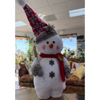 DiBella Flowers & Gifts Las Vegas - LARGE STANDING SNOWMAN WITH TRIANGULAR HAT