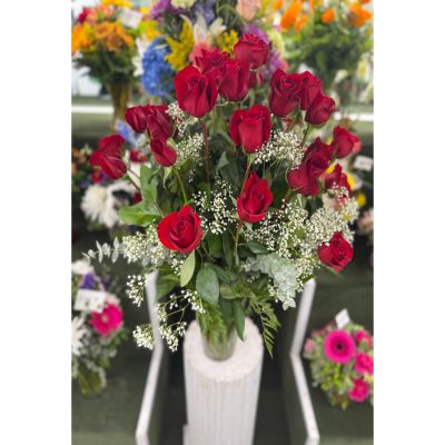 DiBella Flowers & Gifts Las Vegas - THREE DOZEN RED ROSES ARRANGEMENT IN THE COOLER