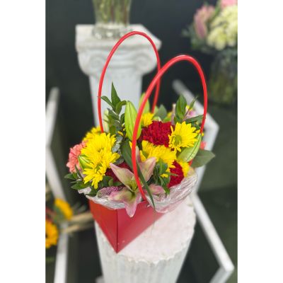 DiBella Flowers & Gifts Las Vegas - Flower Tote Bag Arrangement In the Cooler