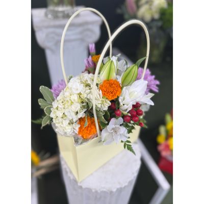 DiBella Flowers & Gifts Las Vegas - Flower Tote Bag Arrangement In the Cooler