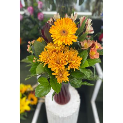 DiBella Flowers & Gifts Las Vegas - Crimson Tide Arrangement In the Cooler