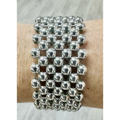 DiBella Flowers & Gifts Las Vegas - L silver beaded wrist