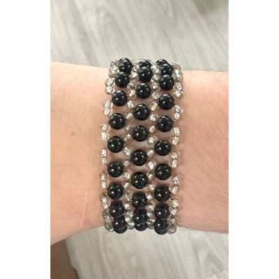 DiBella Flowers & Gifts Las Vegas - P - Black and Clear Pearl