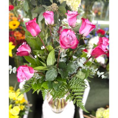DiBella Flowers & Gifts Las Vegas - Dozen Lavender Rose Arrangement In the Cooler