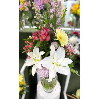 DiBella Flowers & Gifts Las Vegas - Wild Pastels Arrangement In the Cooler