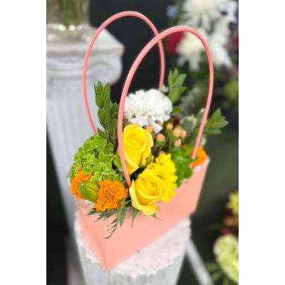 DiBella Flowers & Gifts Las Vegas - Flower Tote Bag Arrangement In the Cooler