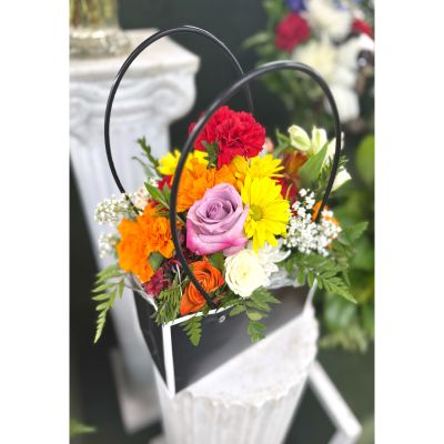 DiBella Flowers & Gifts Las Vegas - Flower Tote Bag Arrangement In the Cooler