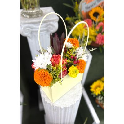 DiBella Flowers & Gifts Las Vegas - Flower Tote Bag Arrangement IN THE COOLER 