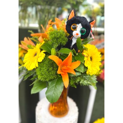 DiBella Flowers & Gifts Las Vegas - Midnight Mischief Arrangement In the Cooler