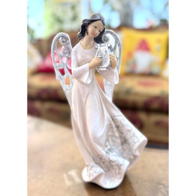 DiBella Flowers & Gifts Las Vegas - Harp Playing Angel Decoration 