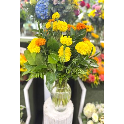 DiBella Flowers & Gifts Las Vegas - Marigold Arrangement In the Cooler