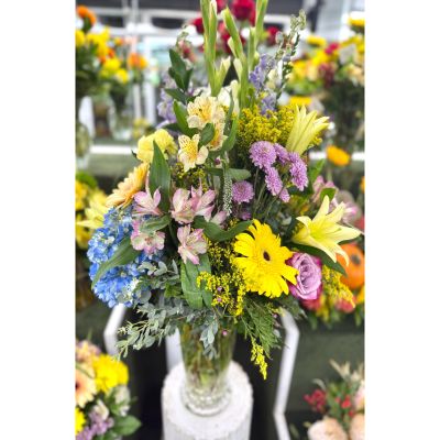 DiBella Flowers & Gifts Las Vegas - Tall Bloom Burst Arrangement In the Cooler