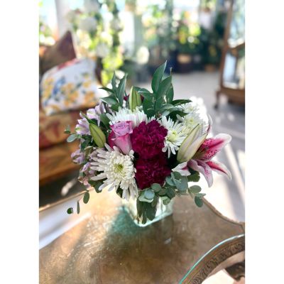 DiBella Flowers & Gifts Las Vegas - Lilies, spider mums, alstromeria,carnations, kale and roses. 