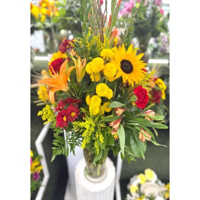 DiBella Flowers & Gifts Las Vegas - Autumn Afternoon Arrangement In the Cooler